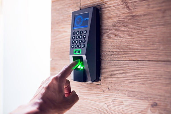 access control unit with biometric finger print scanner