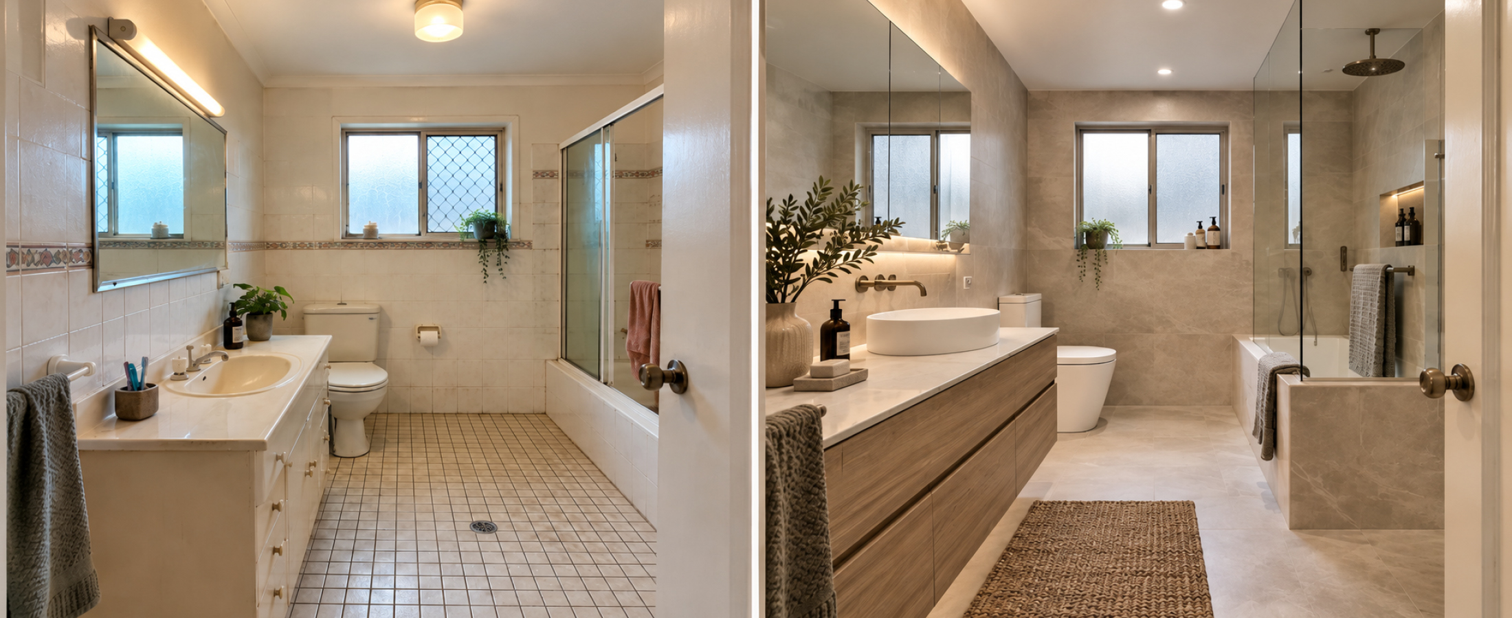 bathroom renovations before and after in gauteng