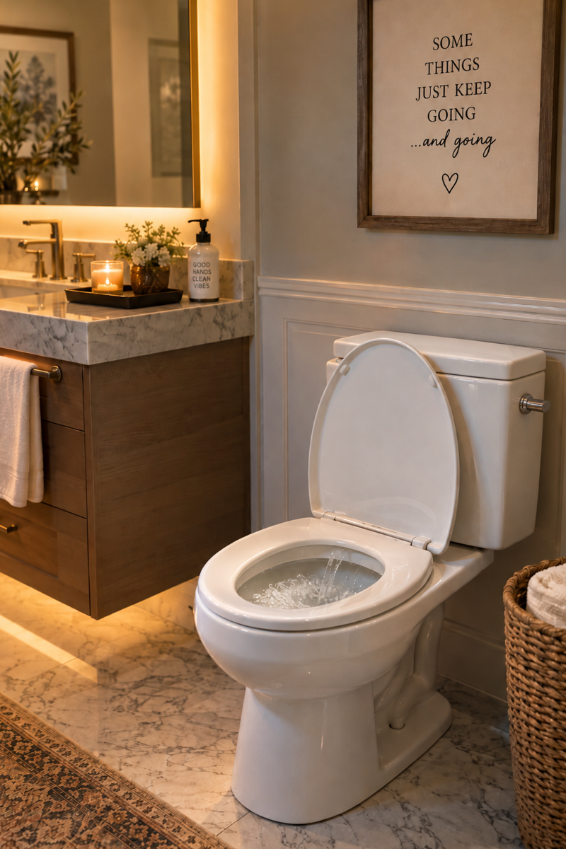 toilet leaking or blocked
